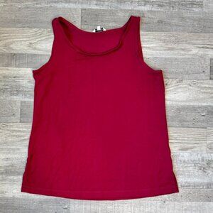 John Mark Burgundy Sleeveless Knit Top F30